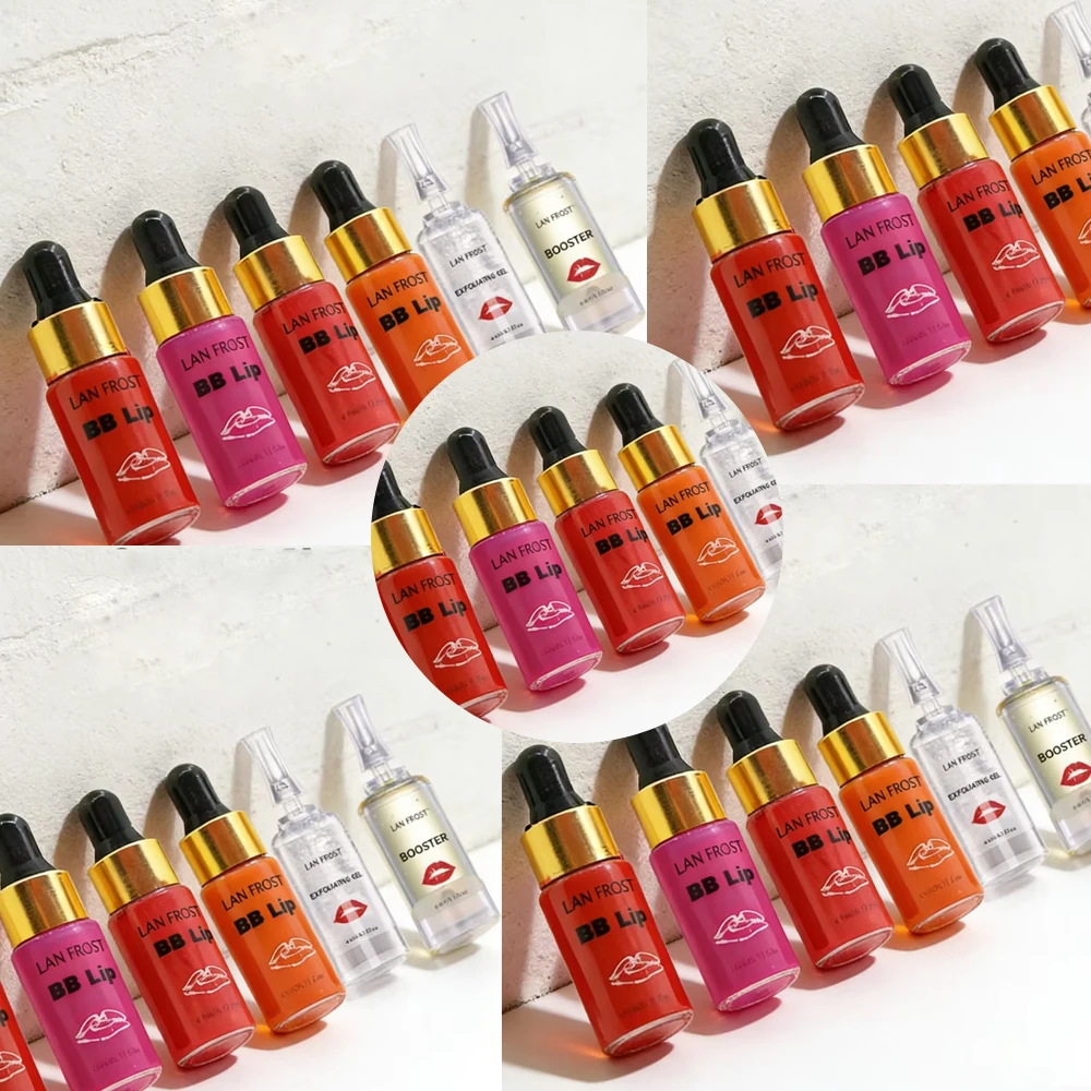 

Semi-Permanent Korea 5ml BB Lips Ampoule Serum Starter Kit BB Lip Gloss Tinted Pigment Lasting Moisturizing For Lip Care Glow