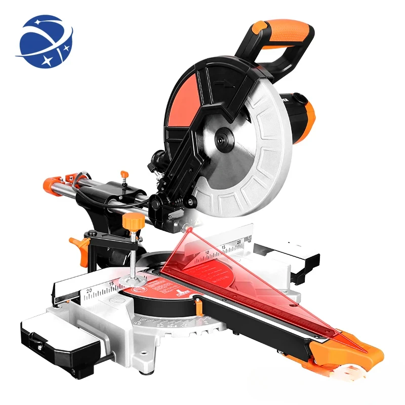 Original brand new！10inch 255mm Sliding Wood Miter Saw Single Bevel  LED Light Electric Power Tool Cutting Machine