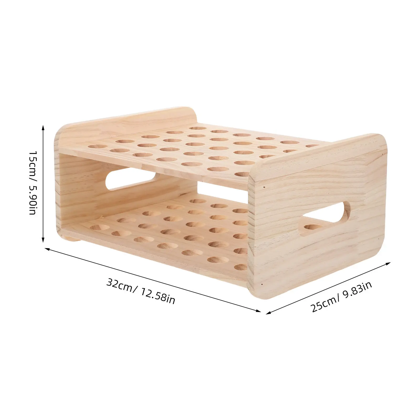 Wood Wooden Scissor Holder 35 Holes Desktop Storage Rack Organizer for Classroom Craft Tools Salon Barber Scissors Stand Holder