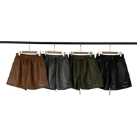 Loose Casual Sports PU Leather Shorts Hip Hop Men Women Autumn Winter New Style Comfortable Breathable Fashionable Pants