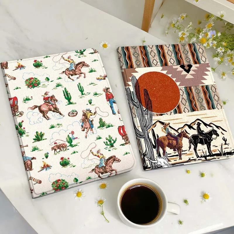 

Retro style cute cow Tablet Case For Samsung Galaxy Tab A A7 A8 A9 A11 S6 S11 Lite Plus 10.1 10.4 10.5 Inch