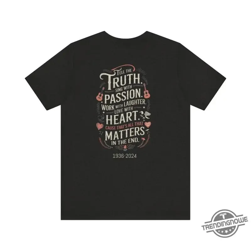Kris Kristofferson Commemorative The Life Of Country Music T-Shirt S 5XL