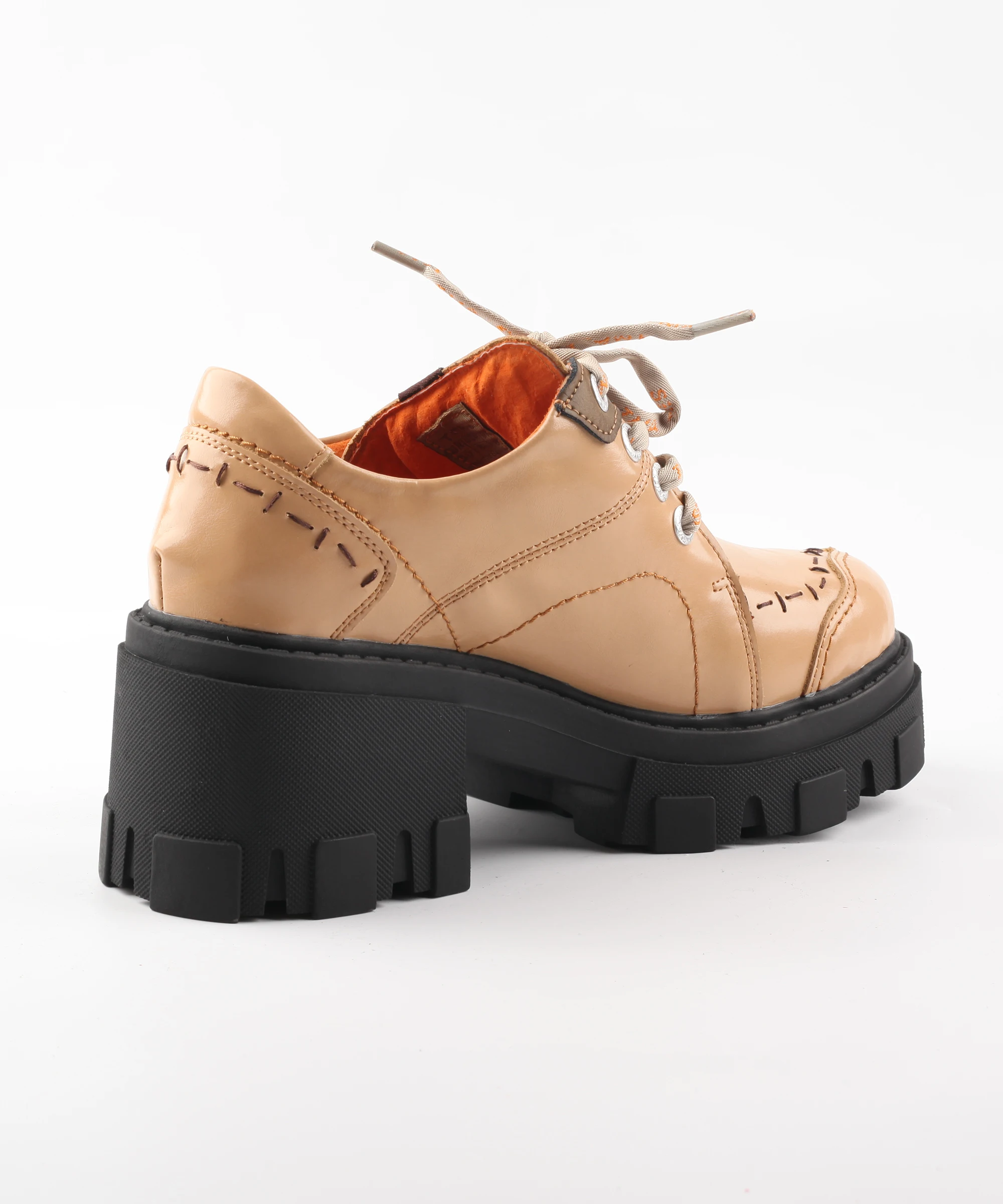 TMA EYES Solid Leather Shoes for Women, Light Sole, High Heels, Versatile, Height Increasing, Brand