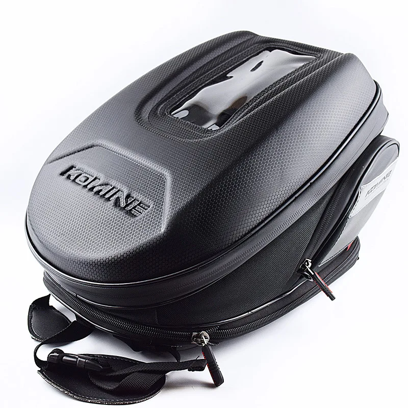 

Многофункциональная сумка на бак для мотоцикла с 5-дюймовым экраном для верховой езды и путешествий. Большая сумка для гонок на гонщике с дождевиком в комплекте.