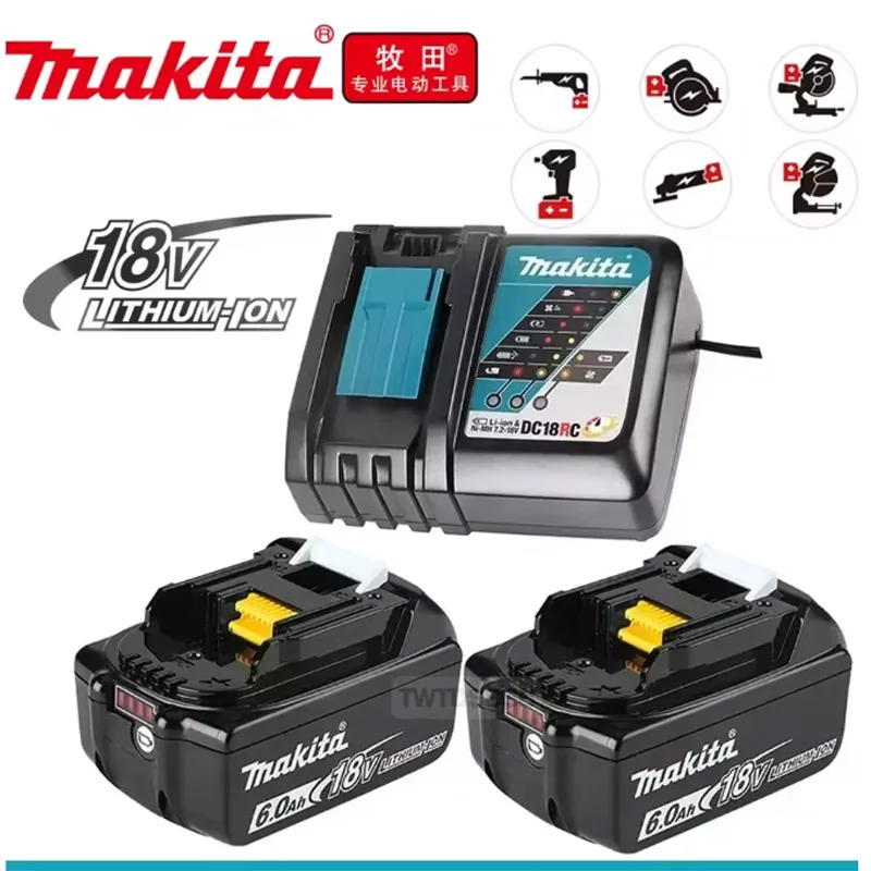 Akumulator litowo-jonowy Makita 18V 6000mAh - 100% kompatybilny z BL1860B, BL1840, BL1850B, BL1850, BL1860, DDF487