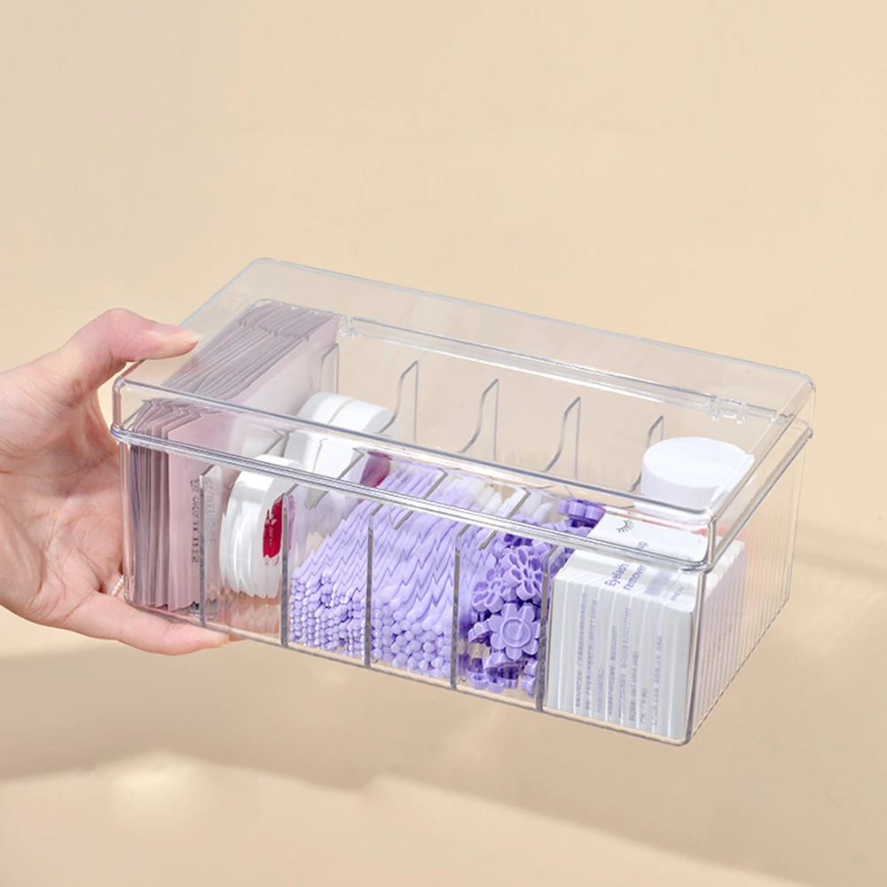 Eyelash Storage Box With Lid Grafting Desktop Storage Box Acrylic Transparent Storage Exclusively For Eyelash Stylists In Beauty