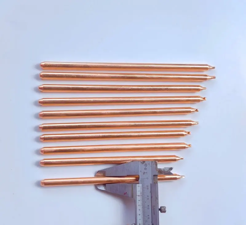 4mm Pure Copper Tubes (100-400mm) - Round, High Thermal Conductivity for Laptop Cooling & PC Heat Pipes