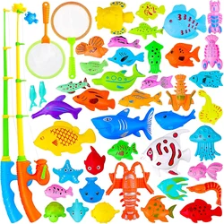 Children Bathtub Fishing Toy Swimming Bathing Pool Water Floating Fish Toy Parent-child Interactive Toys Game Children Toys new