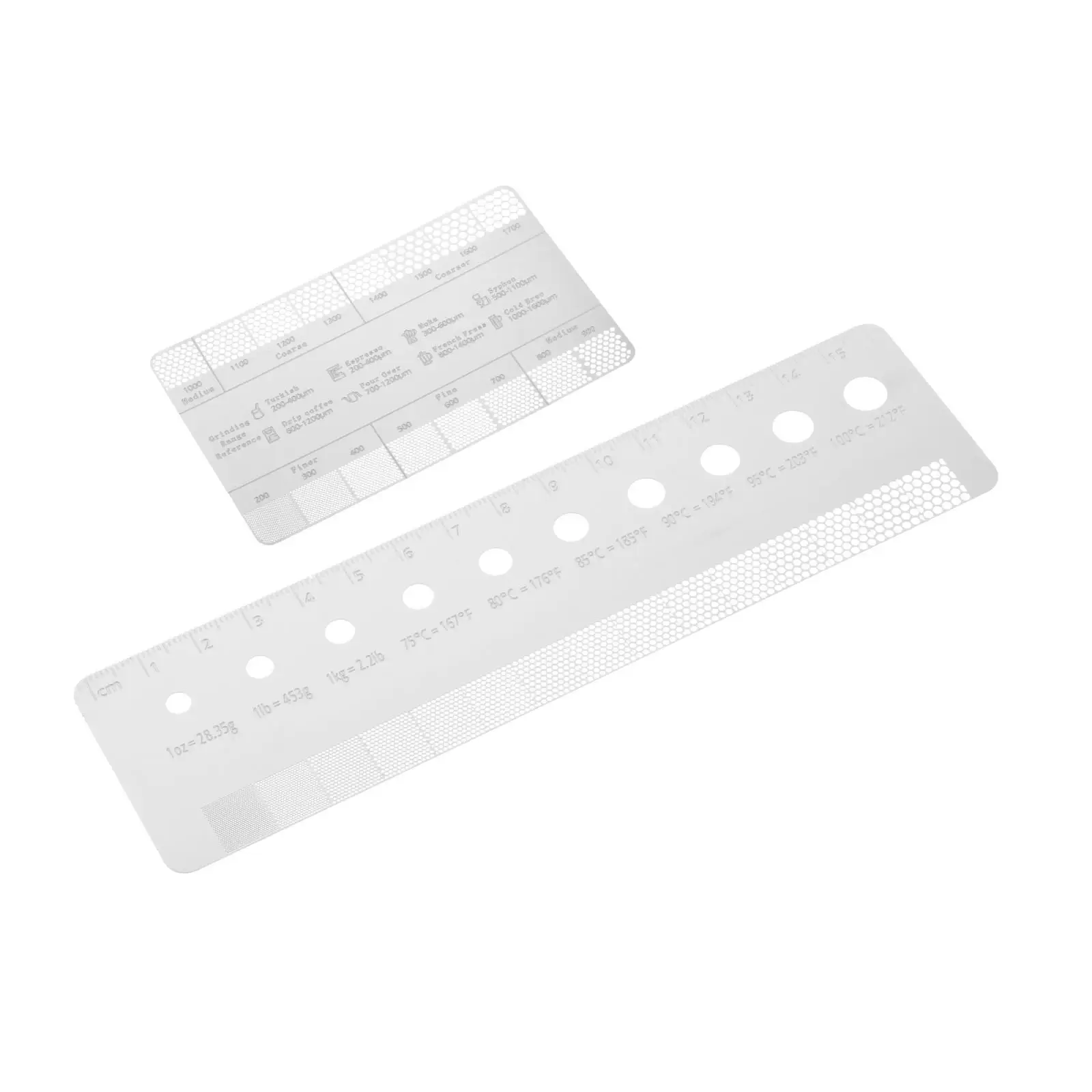 Ground coffee Sizes Measuring High Precision Coffee Powder Comparison Card Coffee Ground Comparison Marker for Coffee Maker Home