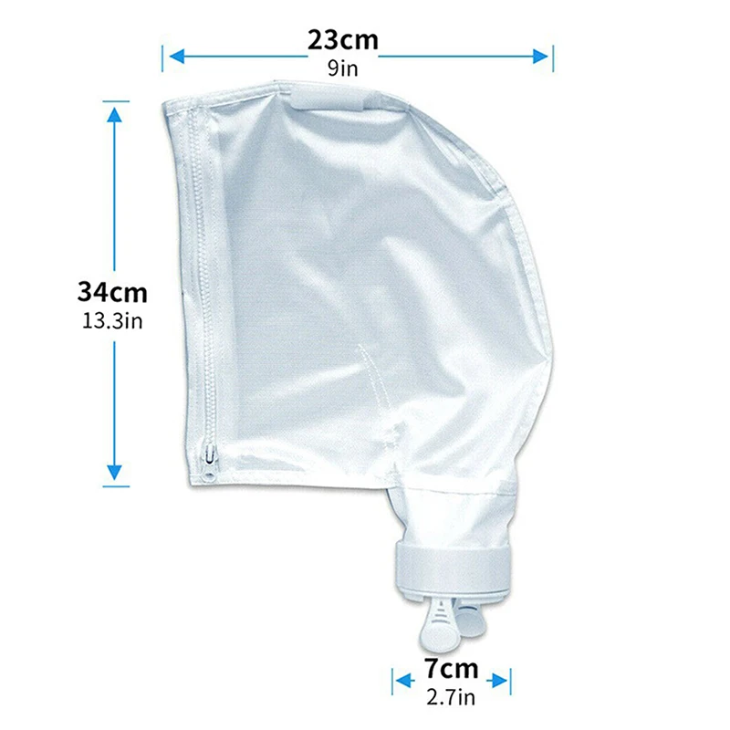 Sacchetti per scopi per Zodiac Polaris 280 480 Modello Pulitore per piscina Borse con cerniera per piscina Spa in rete di nylon con accessori per piscina con gancio e anello