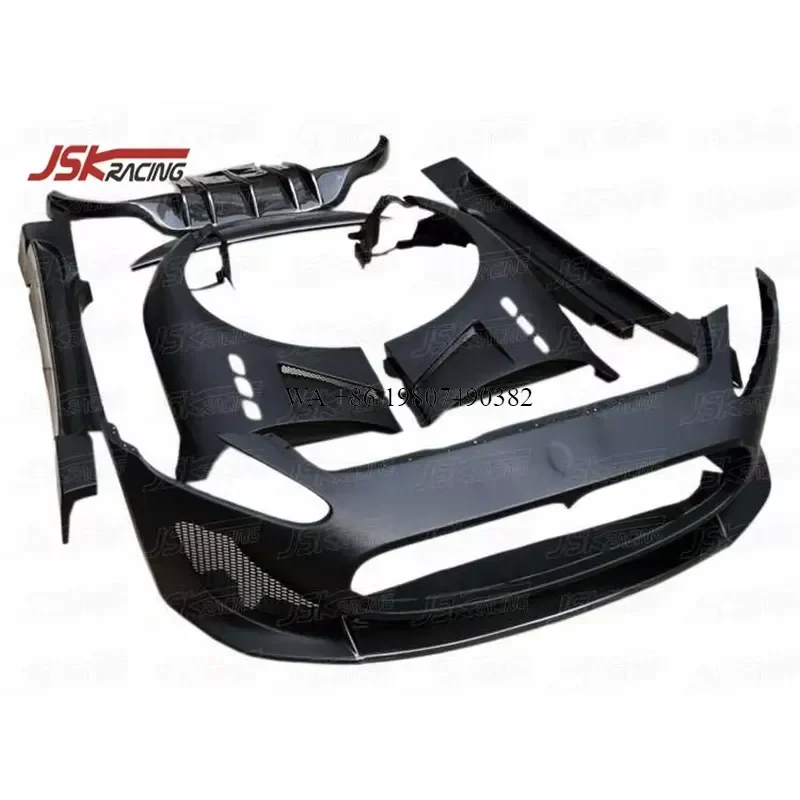 Wmwmnu For GranTurismo GT MC Style Half Carbon Fiber Body Kit Front Bumper Lip Side Skirts Rear Diffuser Spoiler