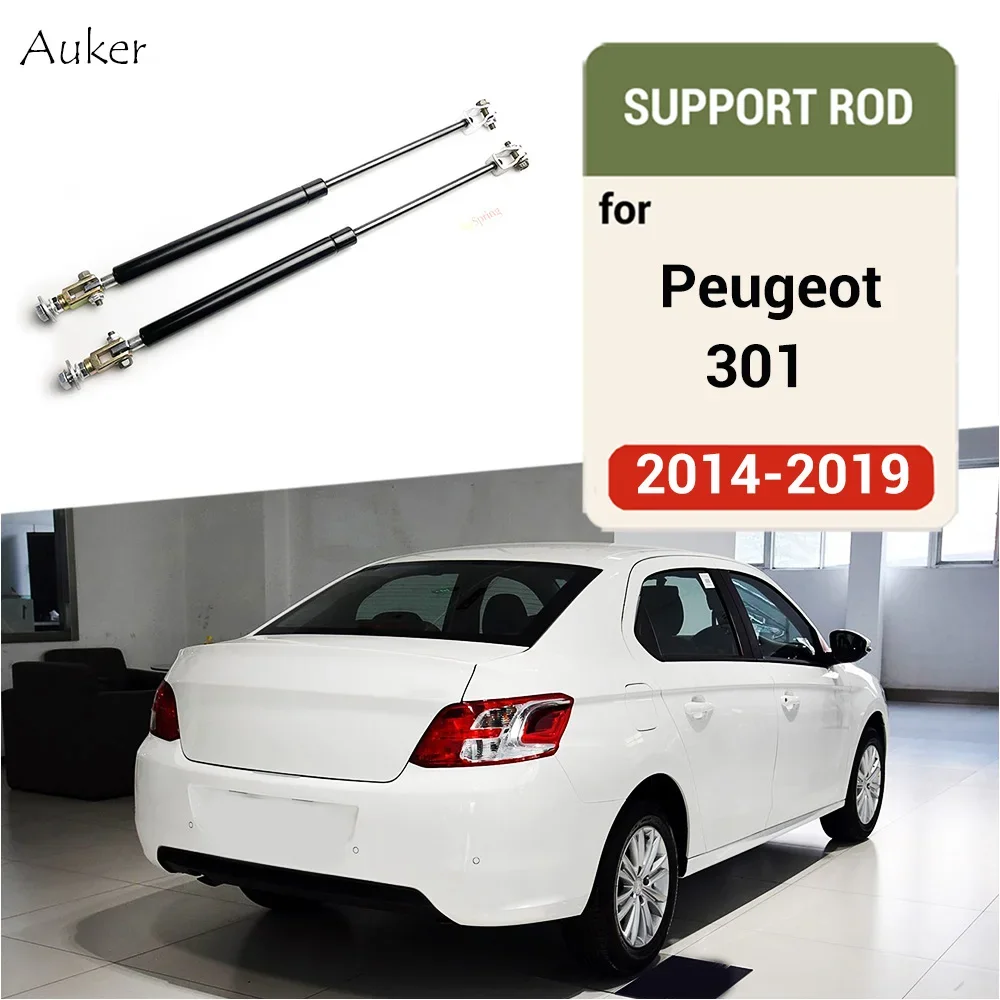 For Peugeot 301 Elysee 2014-2019 Rear Door Trunk Box Supporting Hydraulic Lift Rod Strut Spring Shock Bars Bracket Accessories