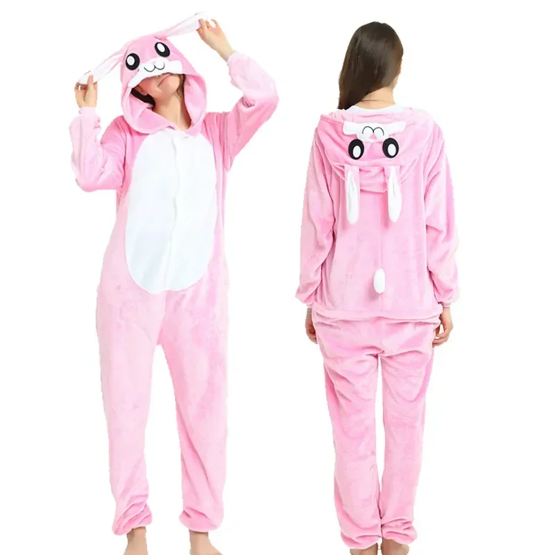 Women Pijama Animal Jumpsuit Onesie Kigurumi Unicorn Suit Panda Bodysuits Adult Kids Flannel Sleepwear Full Body Winter