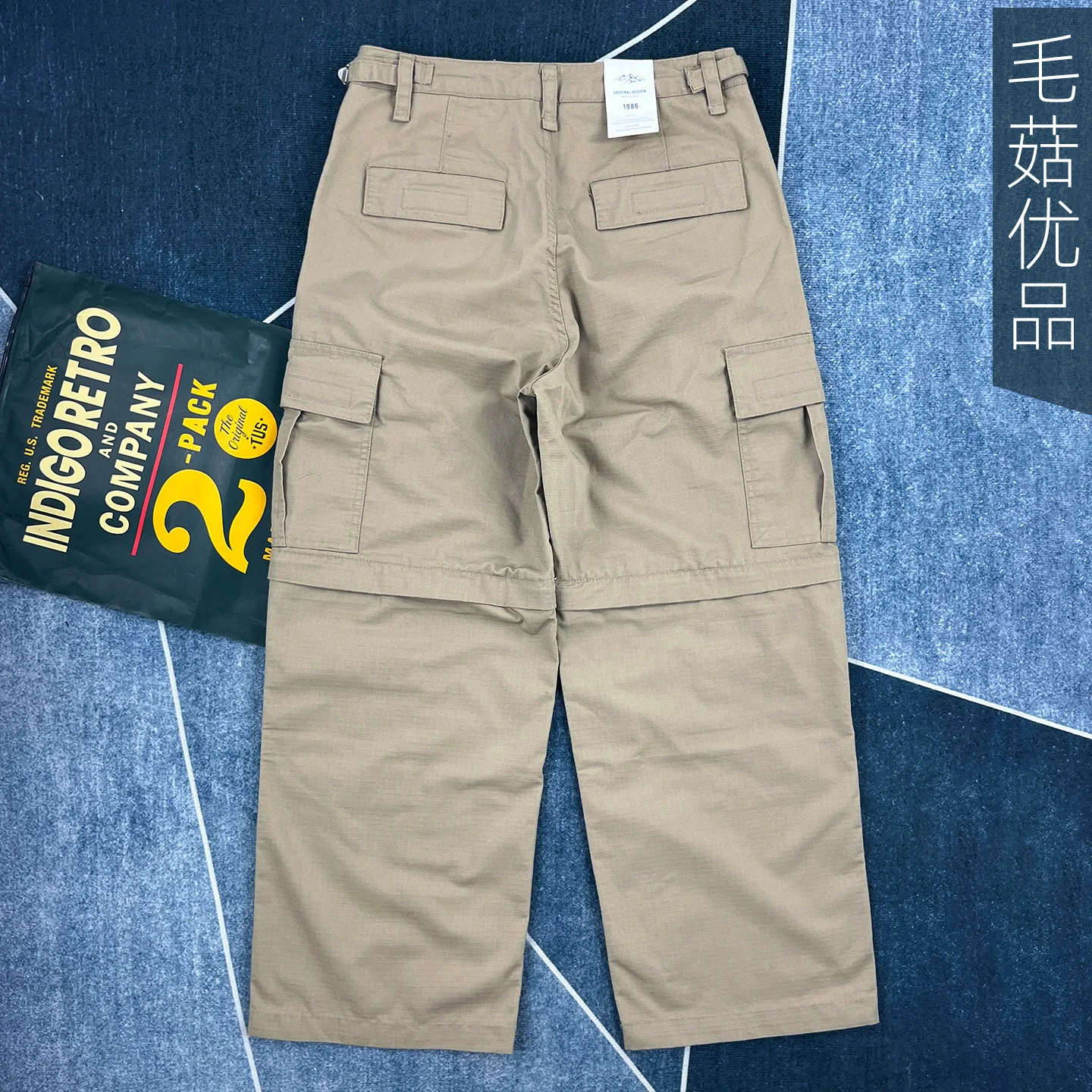 

Anti-tear Outdoor Multi-pocket Cargo Pants for Men Autumn Trendy Loose Straight-leg Casual Trousers Versatile Wide-leg Pants