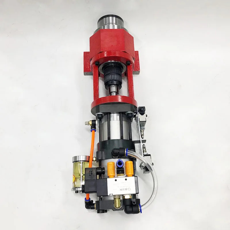 Vertical Milling Spindle Set BT30 6000rpm 90mm Belt Drive Spindle With Bracket And Pneumatic Cylinder For Milling Drilling