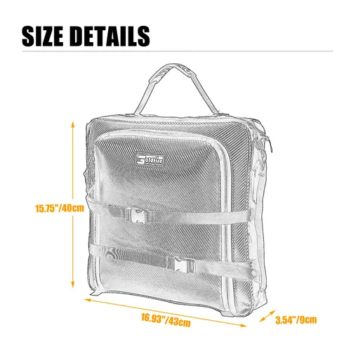 Imagen 2 del producto Se adapta a UTV Maverick X3, bolsa de almacenamiento debajo del asiento, herramienta de almacenamiento de engranajes para Can Am X3 Maverick Canam Maverick X3 2017-2021