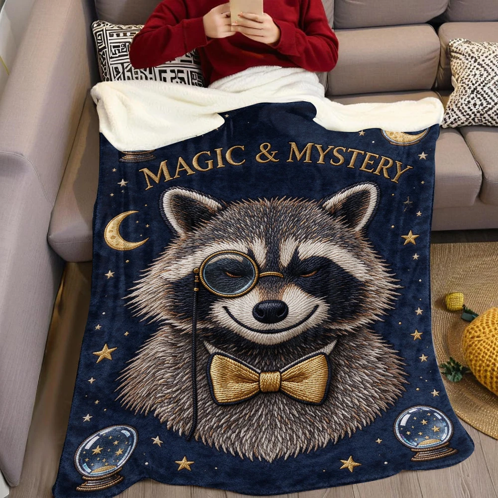 Stitch Pink Goat Flannel Blanket Cartoon Printed Throw Blanket for Kids Adults Soft Plush Bed Sofa Cover Gift