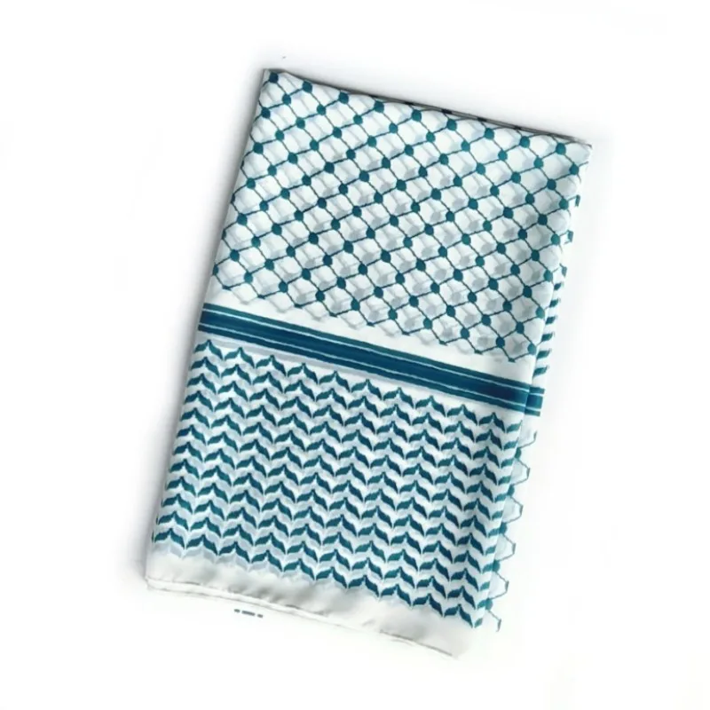 Новый шифоновый клетчатый платок с принтом