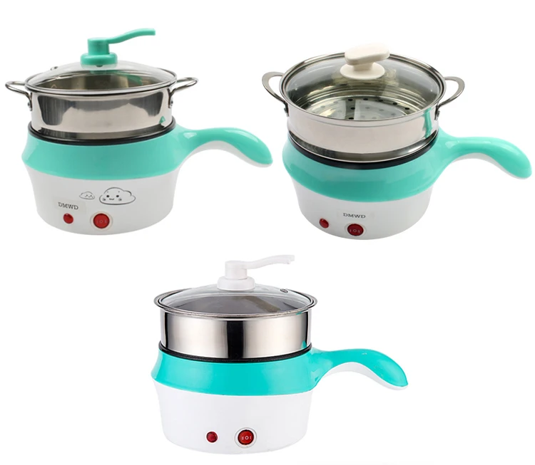 Cooker Hot Pot Mini Non-stick Food Noodle Cooking Skillet Egg Steamer Soup Heater Pot Frying Pan EU