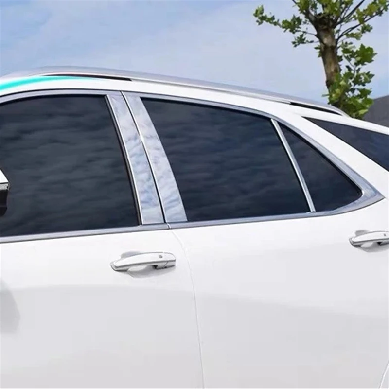 

WELKINRY For Chevrolet Holden Equinox 3rd Generation 2017-2023 Car Body Door Window Central Middle B C Pillar Column Post Trim