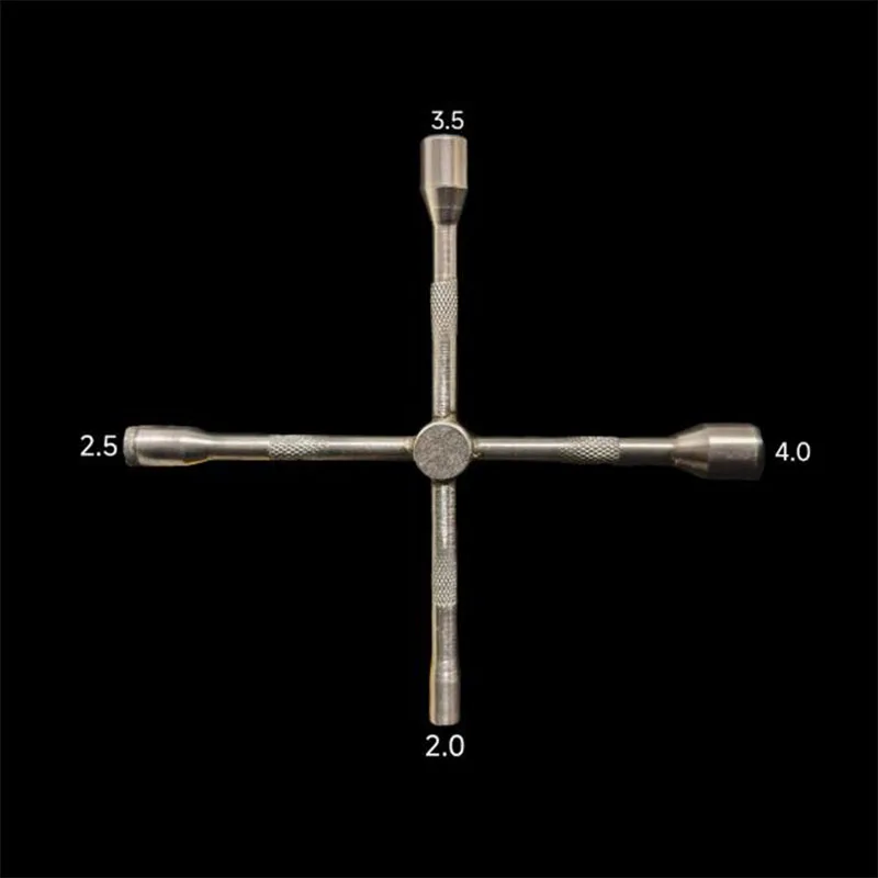 

JDM-213 High-quality Stainless Steel Cross Socket for 1/14 Tamiya RC Truck Trailer Tipper Scania Actros MAN Volvo Lesu DIY