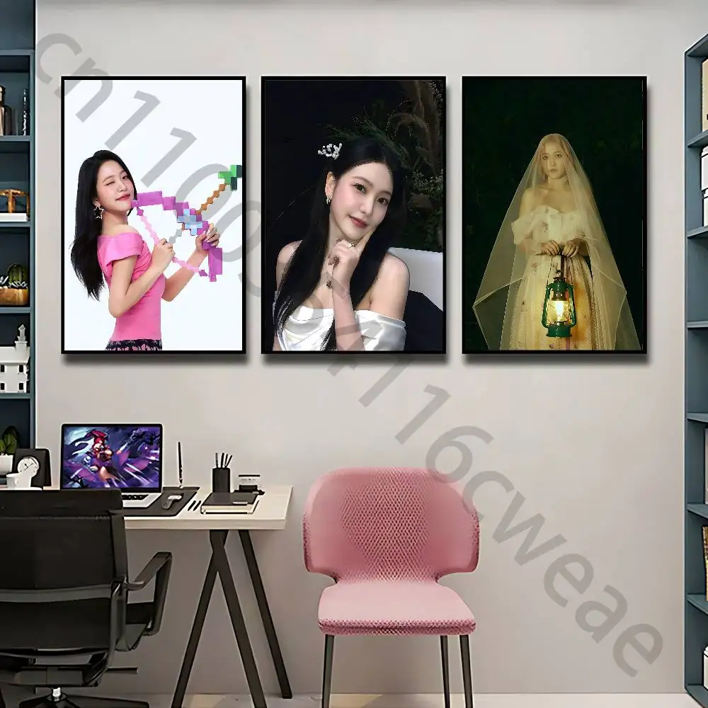 Y-Yeri Red velvet Wall Art Poster Print Wall Decor for Living Room Bedroom Home Decoration
