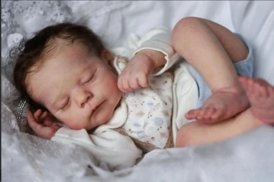 未塗装人形パーツ 布ボディ付き 21インチ リボーンドールキット エリック/エリカ COA付き 限定版 フレッシュカラー