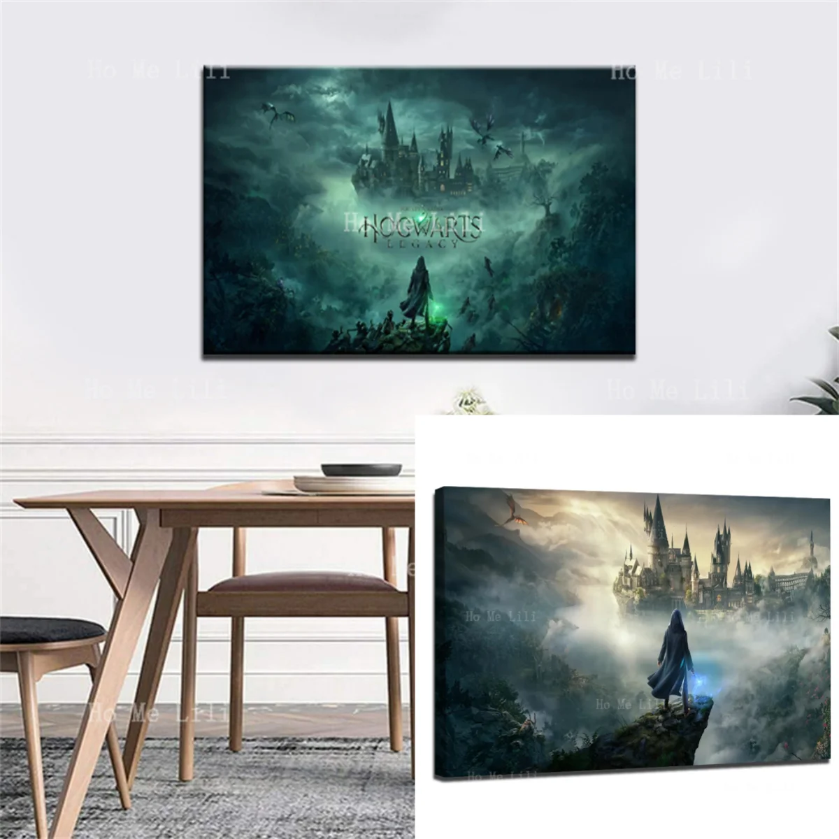 Popular Game Horizon Summons Magic Castle Canvas Wall Art For Livingroom Decor