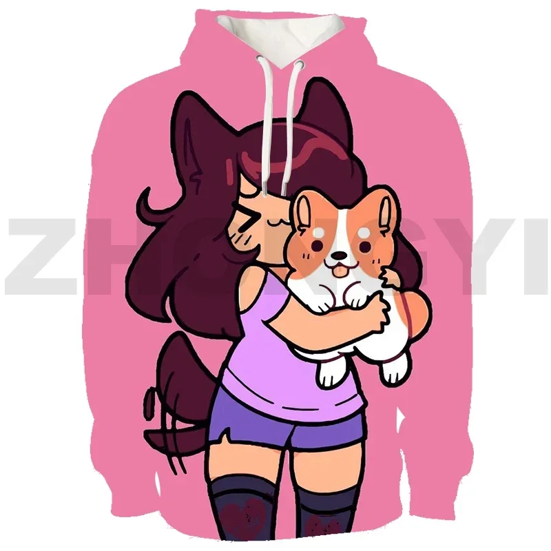 

Casual Aphmau Merch Hoodie 3D Anime Oversized Pullover Women Sweatshirt Cartoon Streetwear Teenager Harajuku Sport Hoodies