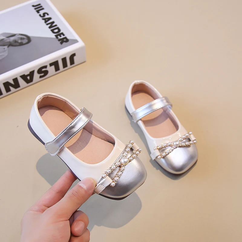 

Children Leather Shoes for Girls 2025 Autumn New Fashion Korean Style Soft Bottom Anti-slippery Versatile Princess Dress Shoes