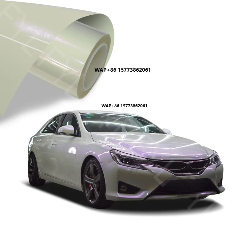 Diamond White Purple TPU Self-Healing Anti-Scratch Protective Film Car Body Discoloration PPF Vinyl Sticker