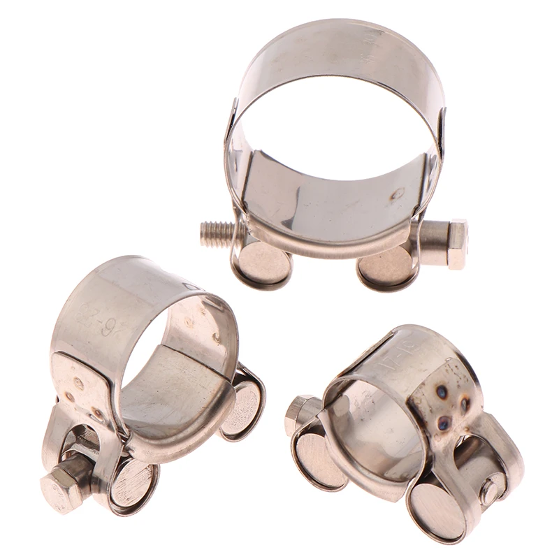 1 قطعة 304 الفولاذ المقاوم للصدأ مشبك خرطوم قوي لأنابيب الهواء والمياه العادم دائم ختم عالية القوة ، أداة لحام إصلاح #6