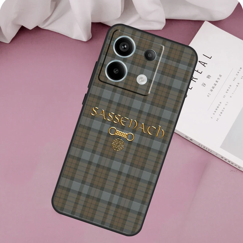 Outlander Tartan Sassenach Case For Xiaomi Redmi Note 13 Pro 11 10 9 12 Pro 9S 10S 11S 12S Redmi 9C 10C 12C 13C Cover