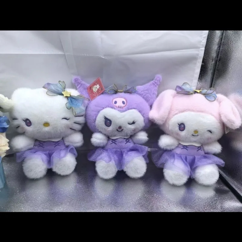 

Hello Kitty Kuromi Anime Kawaii Sanrio Ins Fashion Lovely Doll Cute Cartoon Ins Cotton Toys Pendant Birthday Gifts for Kids