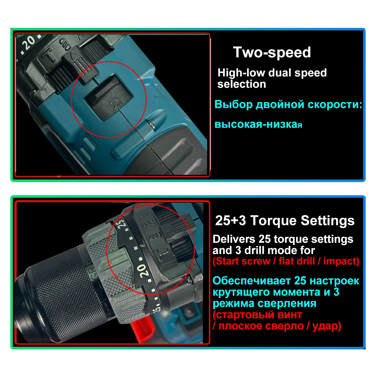 สว่านกระแทกไร้สาย21V 13มม. 120N/M 25 + 3แรงบิดไขควงไฟฟ้าไร้แปรงถ่านเครื่องมือไฟฟ้าสำหรับเจาะน้ำแข็งตกปลา