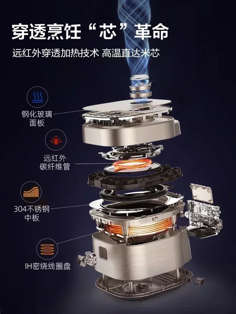 Бытовая рисоварка, кухонная многофункциональная рисоварка большой емкости, высокая мощность