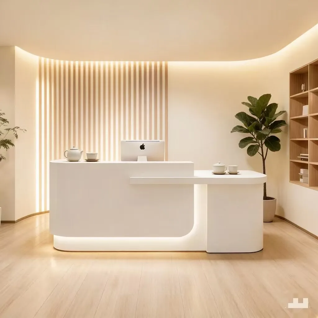 Medical beauty salon cashier, lacquered yoga studio, women's clothing store, bar counter, company front desk, reception