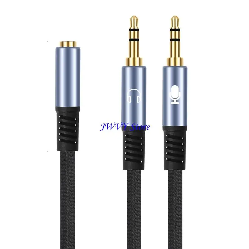 573A 3.5Mm Sound Microphones Adapter Cable for Gaming Calls and Online Class