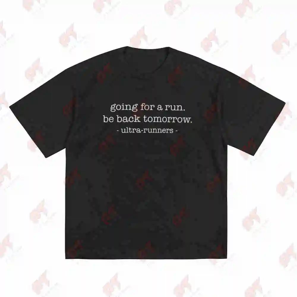 Ultramarathon Ultra Distance Trail Run Short Sleeve Tee 100% Cotton T-Shirt