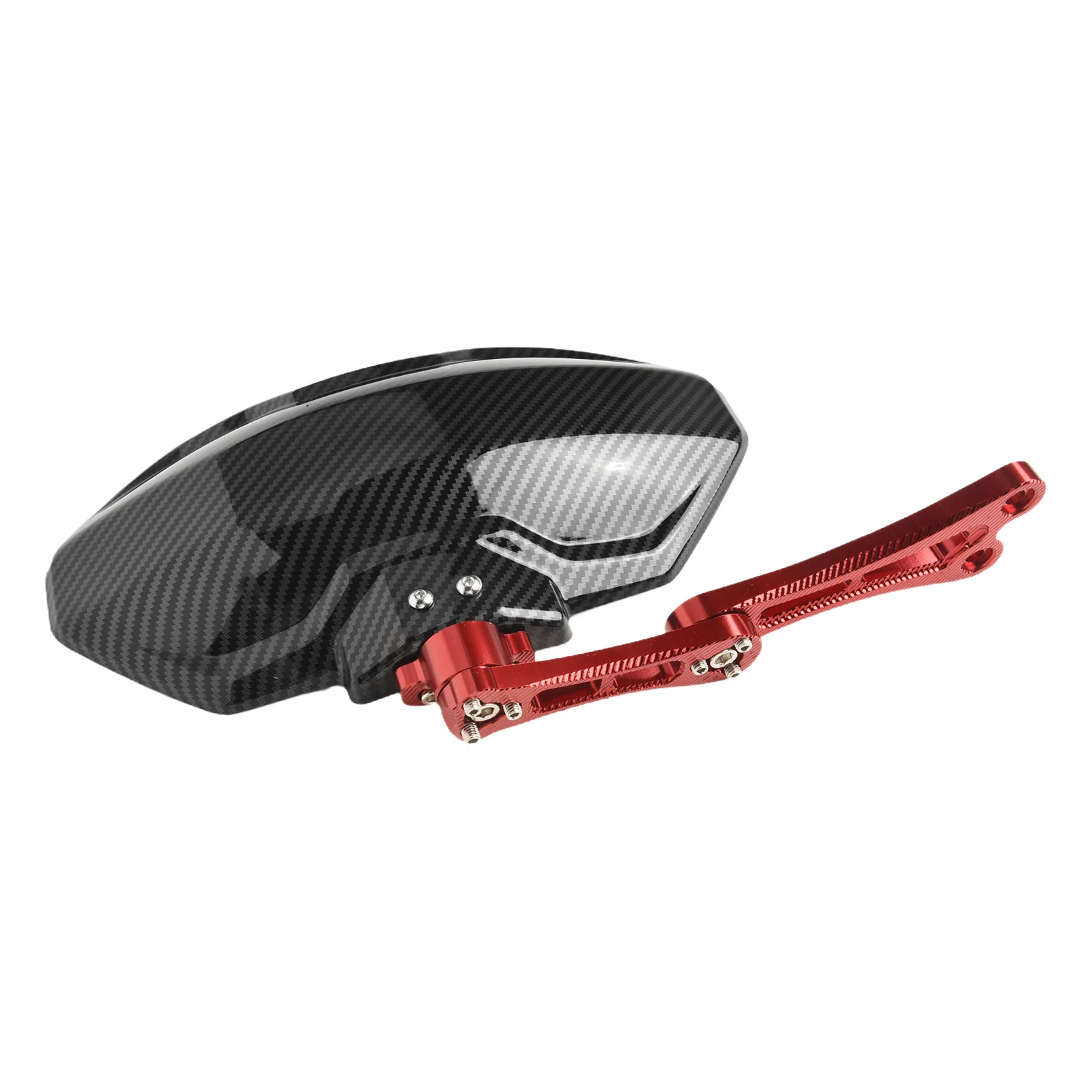 High Durability Motorcycle Rear Mudguard Featuring Aluminium Alloy and Carbon Fiber Printed Plastic Suitable for Tail Placement