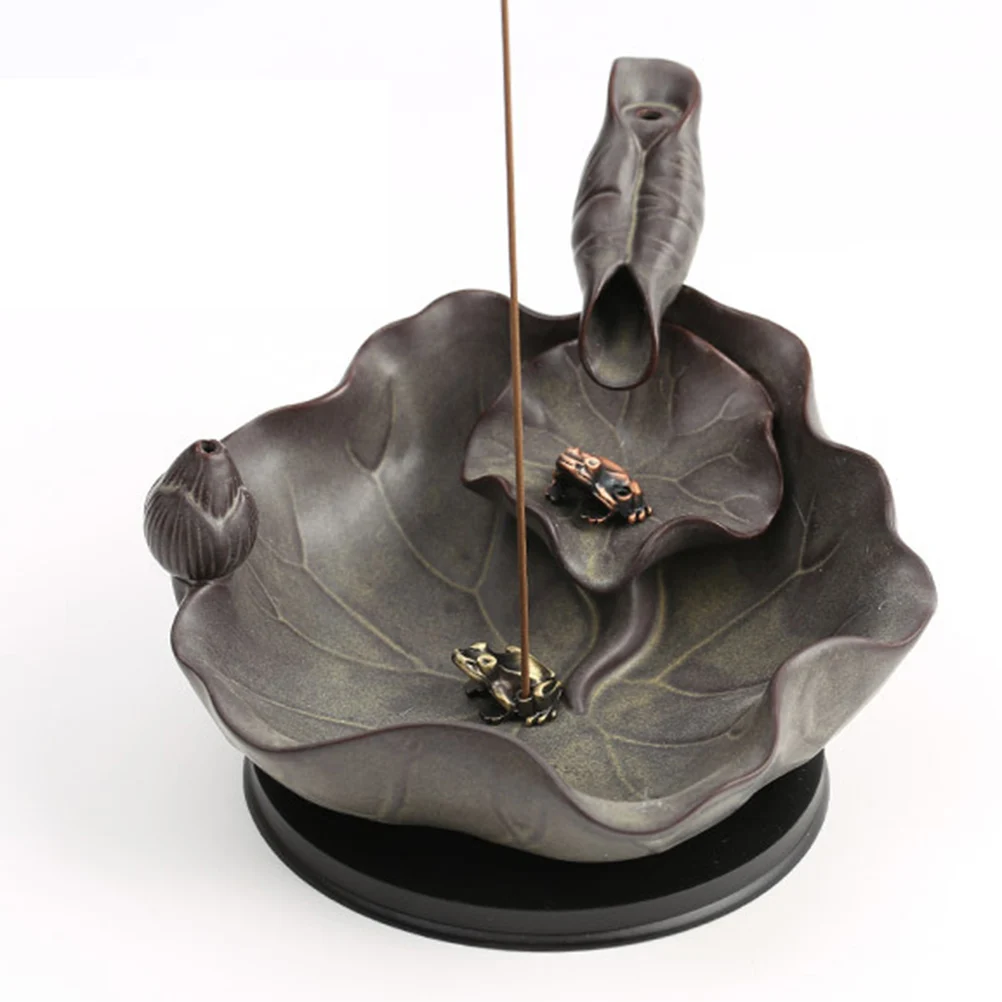 

Frosted Alloy Incense Holder Retro Design Mini Incense Burner Home Office Tea House Yoga Meditation Temple Decorative