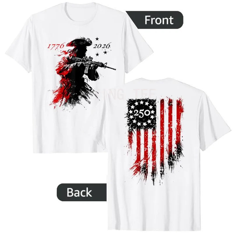 Camiseta Yankee 250 para hombre, moda americana, orgullo patriótico, cumpleaños del 250 de Estados Unidos, ropa con gráfico de la bandera de Estados Unidos, camisetas para veteranos y patriotas