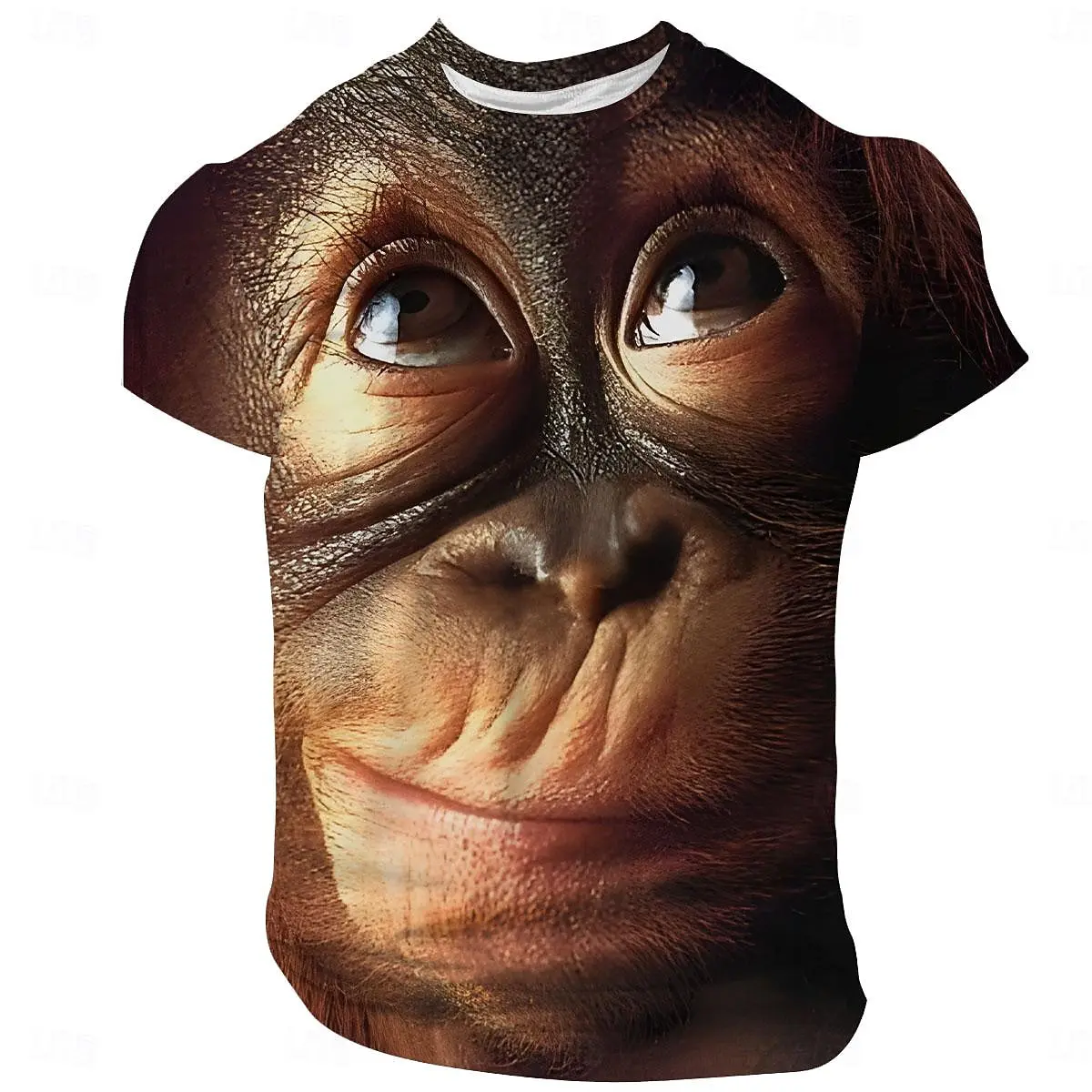 Funny Animal Tiger Orangutan 3d Print T-shirt Men Women Fashion Summer Casual Monkey Short Sleeve Tops Tees Mens Clothing Panda