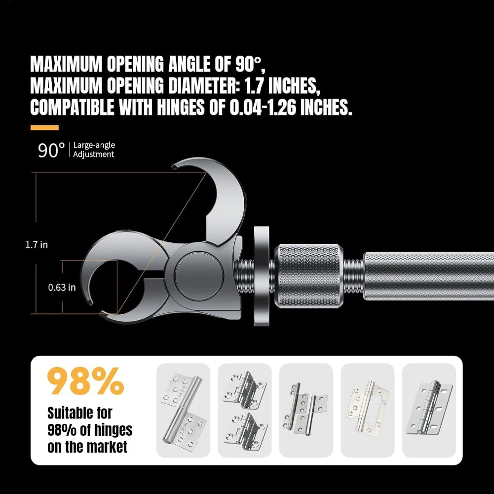 Stainless Steel Door Hinge Adjustment Wrench Gap Repair Tool For Aligning Sagging Residential Commercial Doors Hand Tools