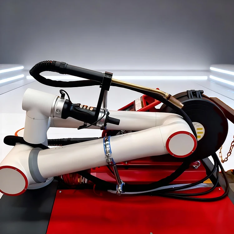 เครื่องเชื่อมแขนหุ่นยนต์ 6 แกนแบบอัตโนมัติร่วมปฏิบัติงานรุ่น Dreamon พร้อมมอเตอร์ 380V 19KW โครงสร้างเหล็กอัลลอย