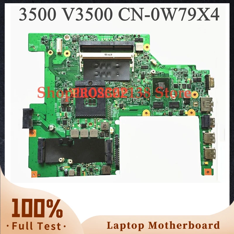 High Quality Mainboard For Dell Vostro 3500 V3500 Laptop Motherboard W79X4 0W79X4 CN-0W79X4 HM57 DDR3 100% Full Working Well