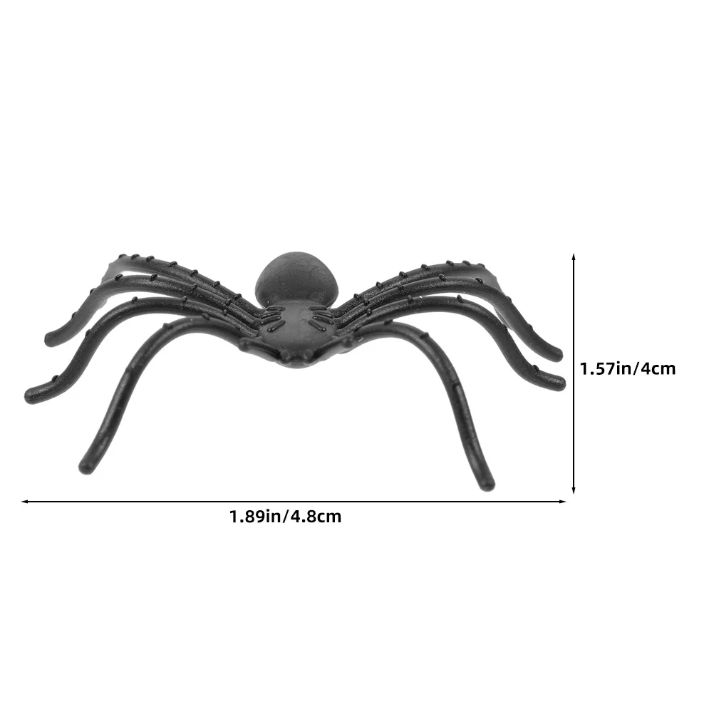 150 قطعة العناكب واقعية هالوين المزحة الدعائم زاحف الحشرات البلاستيكية الزخرفية العناكب البلاستيكية الزخرفية هالوين خدعة اللعب #4
