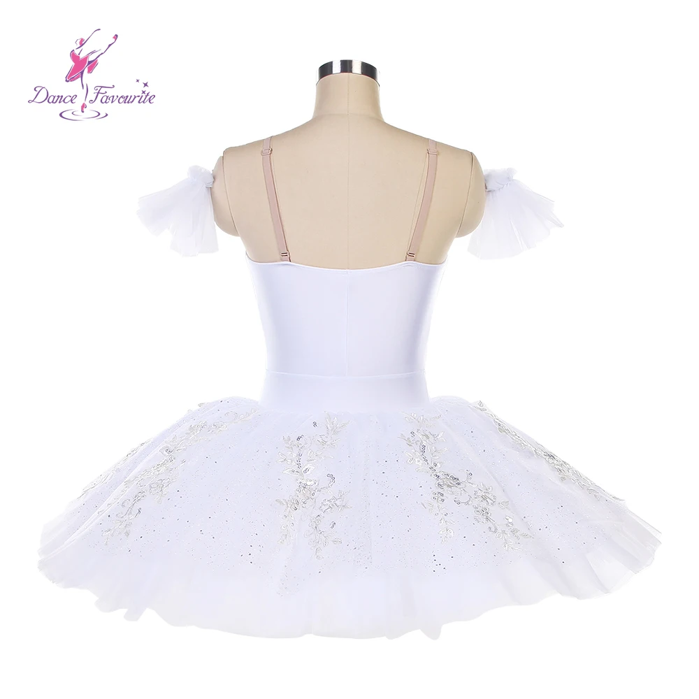 BLL600 New White Pre-professional Ballet Tutu Grop Dance Bell-shaped Ballet Tutu for the Ballet Waltz of Snowflakes