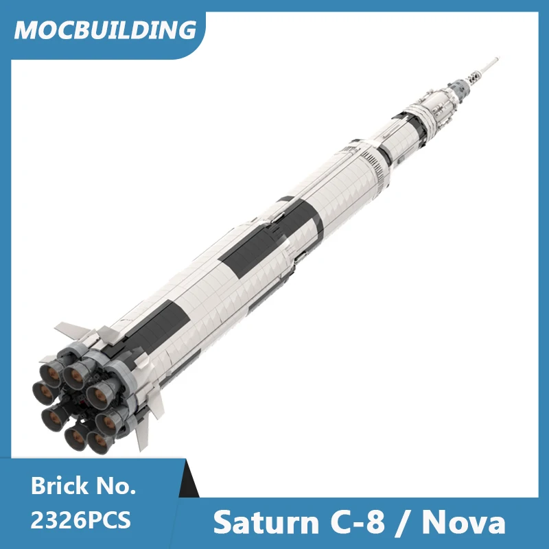 MOC Building Blocks Saturn C-8 / Nova DIY Assembled Bricks Space Series Educational Creative Display Collect Toys Gifts 2326PCS