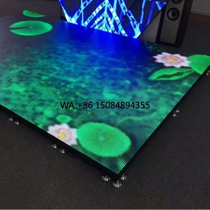 

Factory Price P4.81mm LED Dance Floor LED Video Wall With Waterproof Iron Cabinet Outdoor LED Display Board Fixed Floor Screen